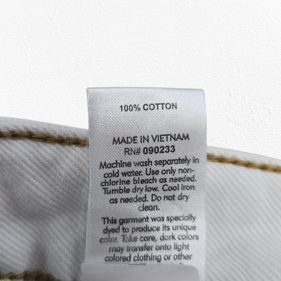 PacSun Two Toned Mom Short Denim Shorts Blue Cream Contrast Shorts Size 26 - Picture 6 of 7